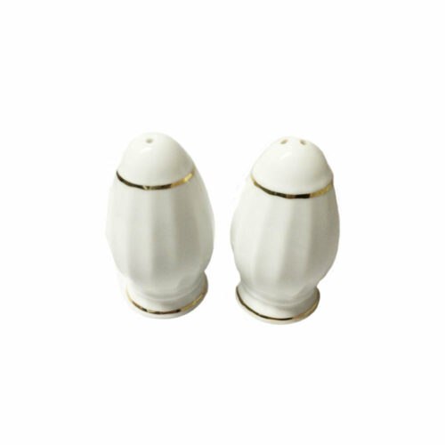 Vintage Gold Band Fine China Condiment Set