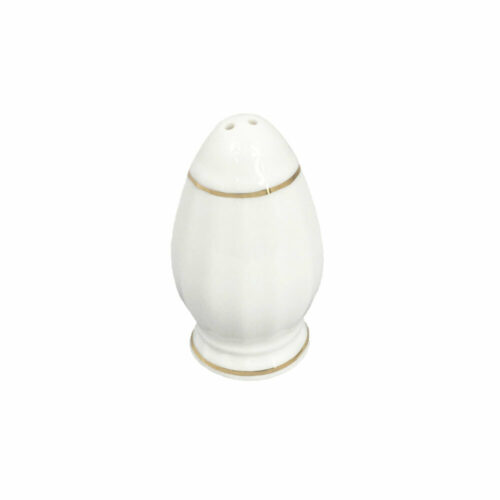 Vintage Gold Band Fine China Salt Pot 3"