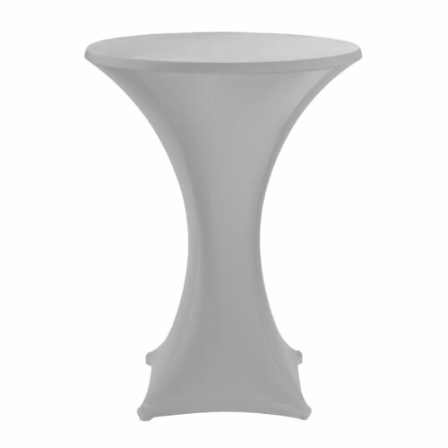 Stretch Poseur Table cover Silver/Grey